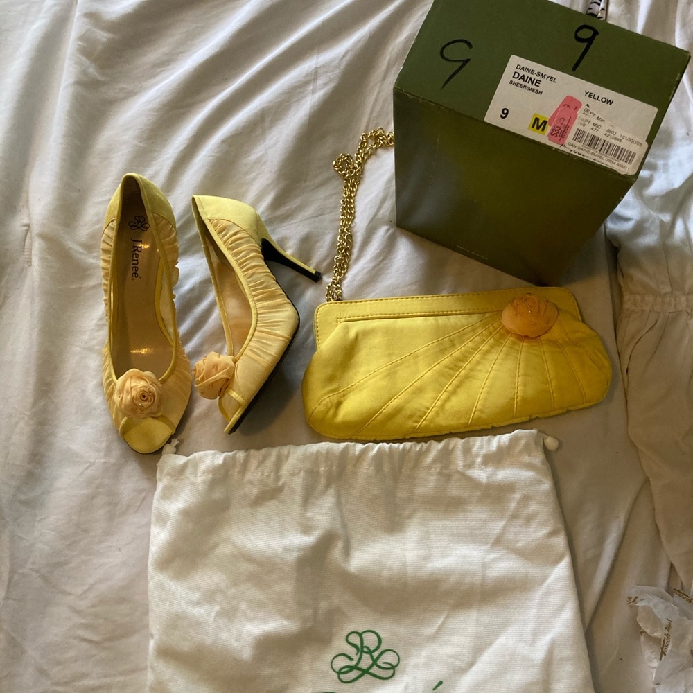 Yellow heels 9